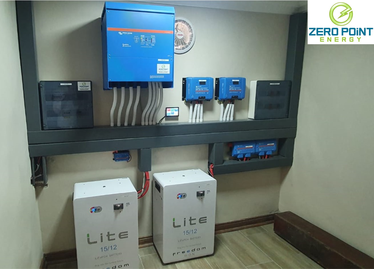 15kVA Hybrid Inverter 30kWhr Li On Battery 10kW Solar PV – Sandton GP